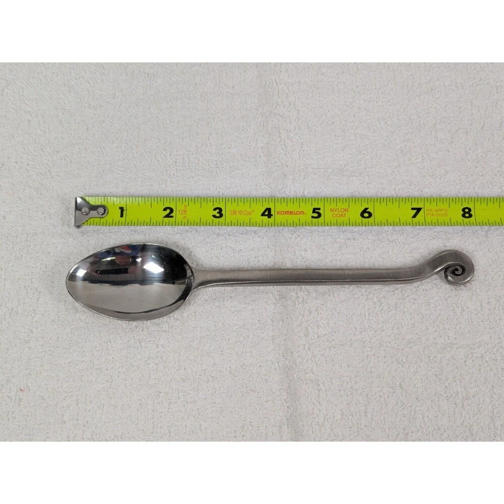 Pier 1 Imports - LILY - Fork  & Spoon & Knife - Swirl Scroll Stainless - 5 Piece